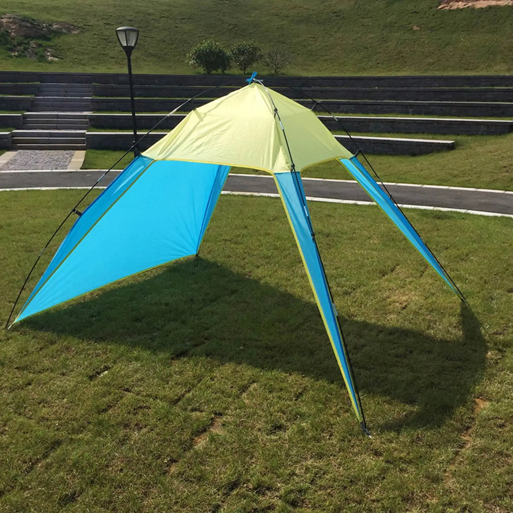 Camping Awning Tent Waterproof UV Canopy Tent Outdoors Tourist Tent Beach Shelter Sun Shade Tent For Fishing Camping Travel