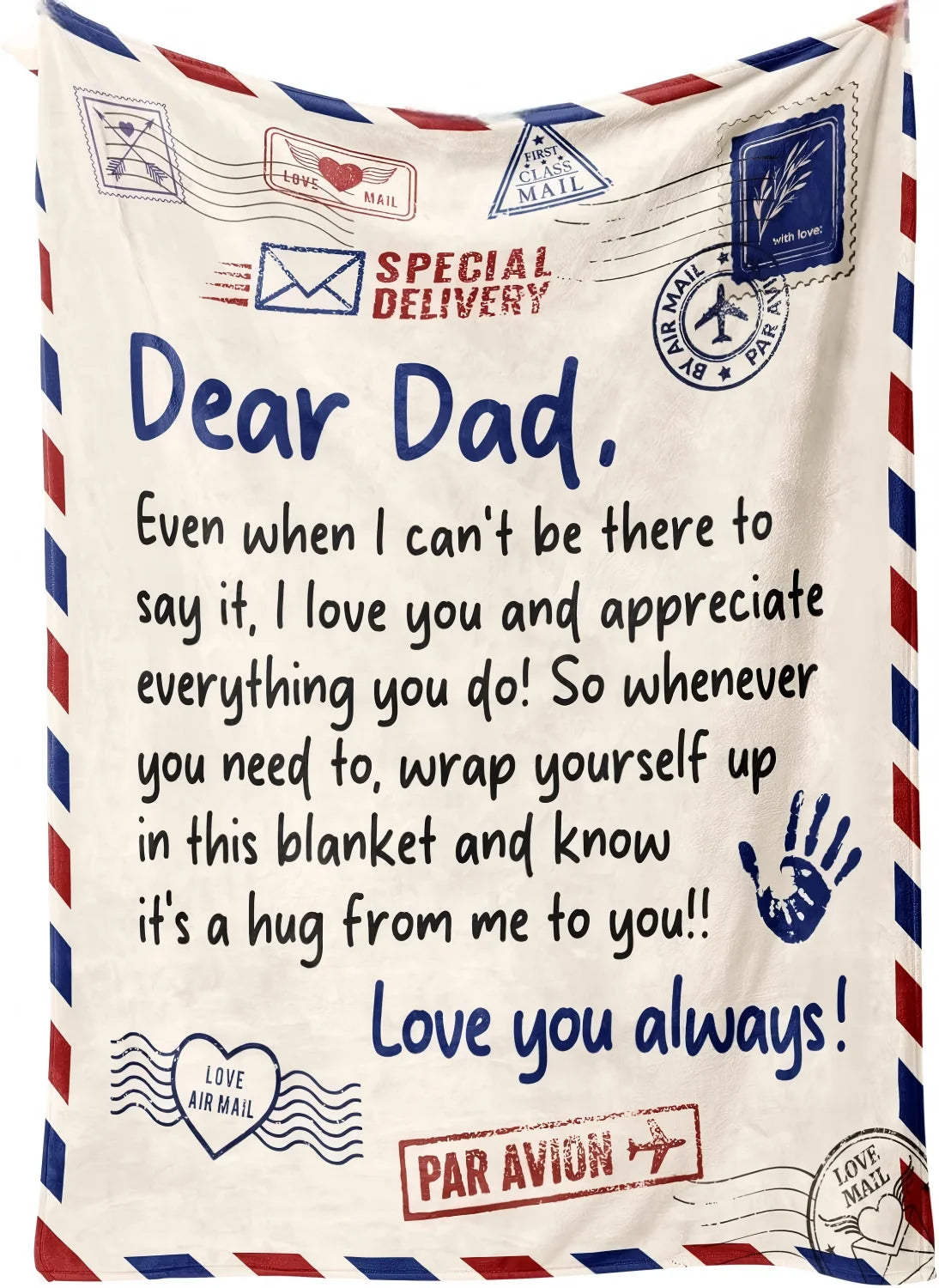 Gift blanket to Dad fathers day Birthday Anniversary gift blankets for Dad Mom Wife Nap Reading camping Watch TV four season use