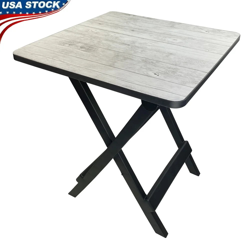 Adjustable Height Portable Folding Camp Side Table Lightweight Stowable Outdoor Indoor Picnic Tailgating Pool Party RV Use