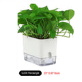 New Self Watering Plant Pot Magnetic Plastic Self-absorbent Cotton Rope Flowerpot For Double-deck Lazy Plant Pot Garden Supplies