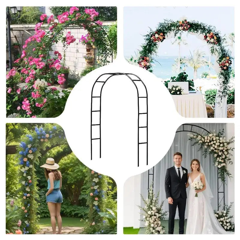 Trellis Arch For Climbing Plants Metal Outdoor Wedding Arch Balloon Decor Arbor Wedding Decoration Flowers Frame Backdrop Stand