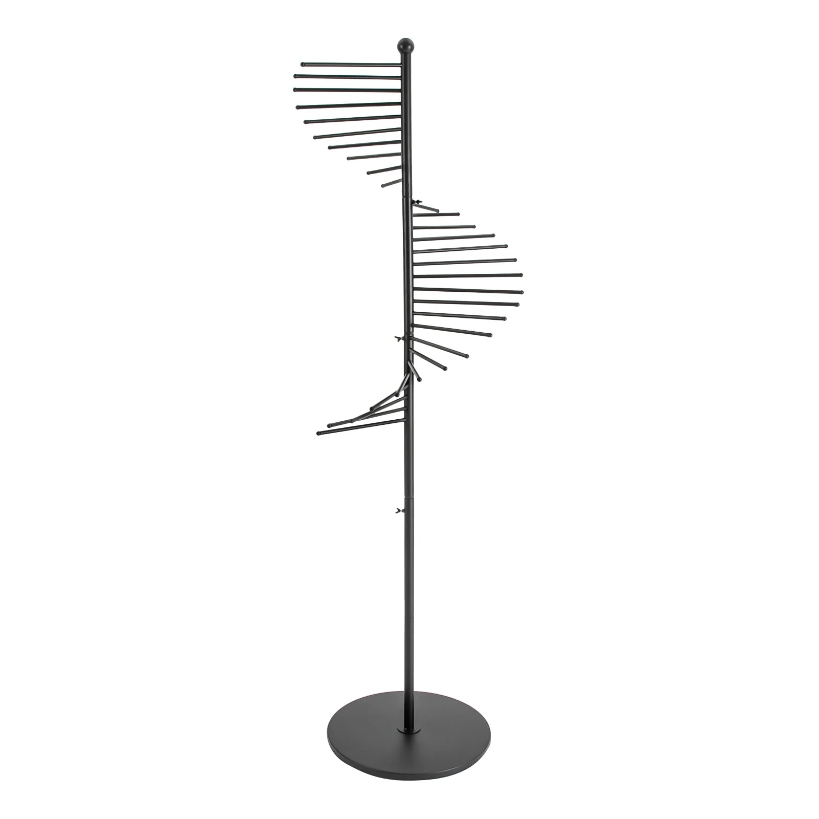 Spiral Freestanding Scarf Clothing Display Holder Rack for Home Standing Metal Hijab rack Organizer 30 Scarves Scarf Stand