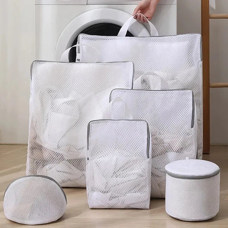 Upgraded Laundry Hand Bags Reusable Washing Machine Clothing Care Wash Bag Mesh Net Bra Socks Lingerie Underwear Laundry 2030