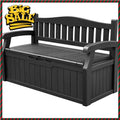 BestsellerLockable 80 Gallon Outdoor Storage Bench with Cushions, Patio Furniture, Garden Decor, and Pool Supplies (Black)