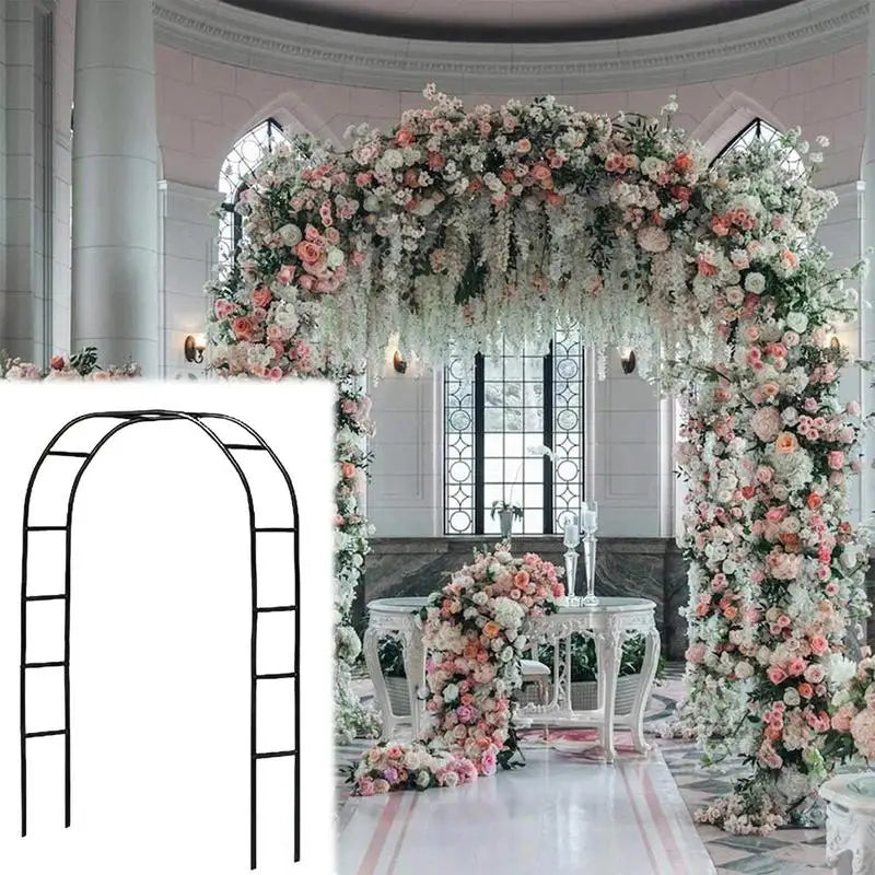 Trellis Arch For Climbing Plants Metal Outdoor Wedding Arch Balloon Decor Arbor Wedding Decoration Flowers Frame Backdrop Stand
