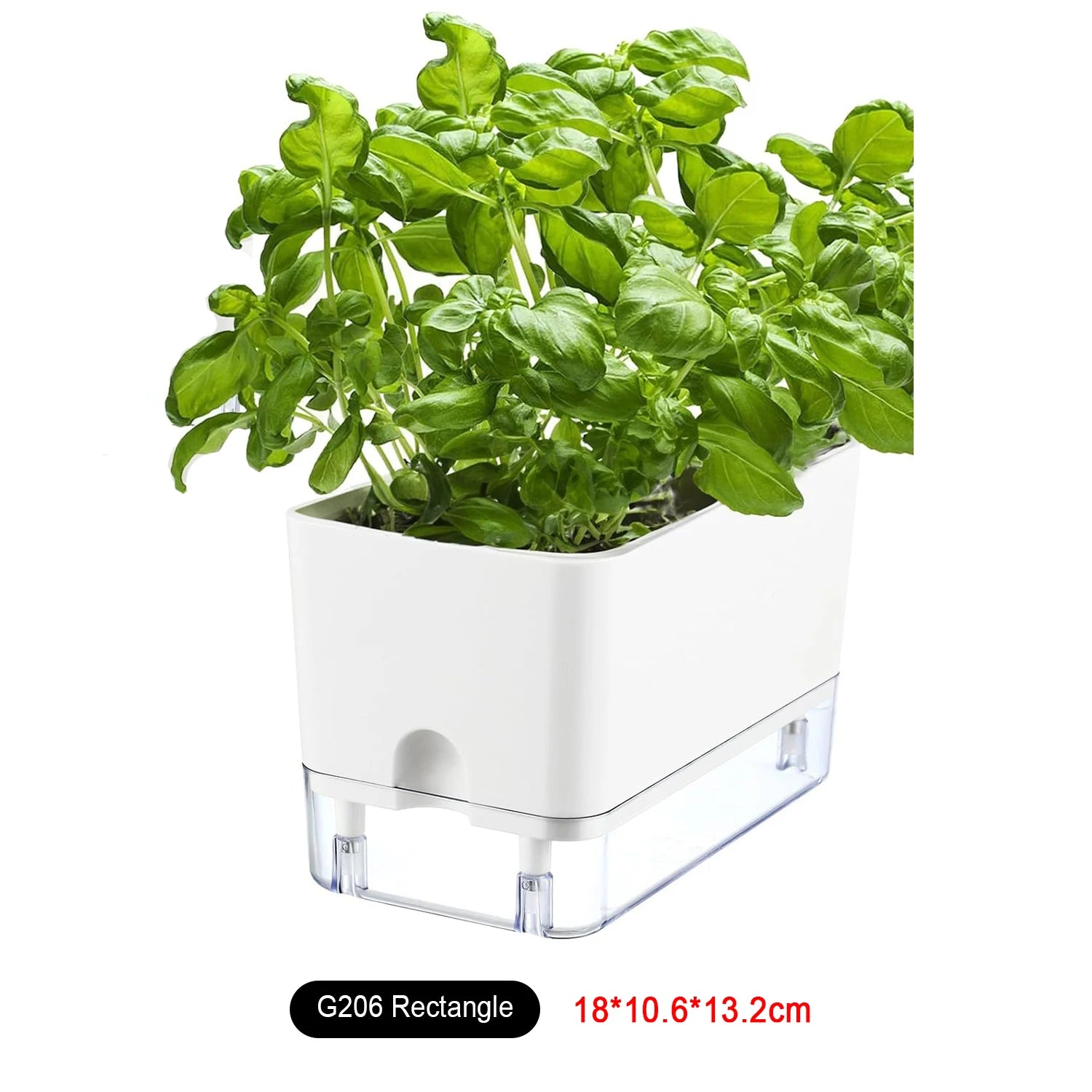 New Self Watering Plant Pot Magnetic Plastic Self-absorbent Cotton Rope Flowerpot For Double-deck Lazy Plant Pot Garden Supplies