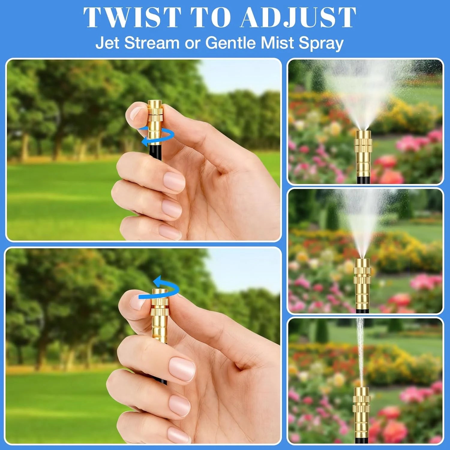 DIY 80ft Drip Irrigation Kit 177pcs For Greenhouse Garden Flowers Plant Watering Irrigation Patio Misting Cooling System