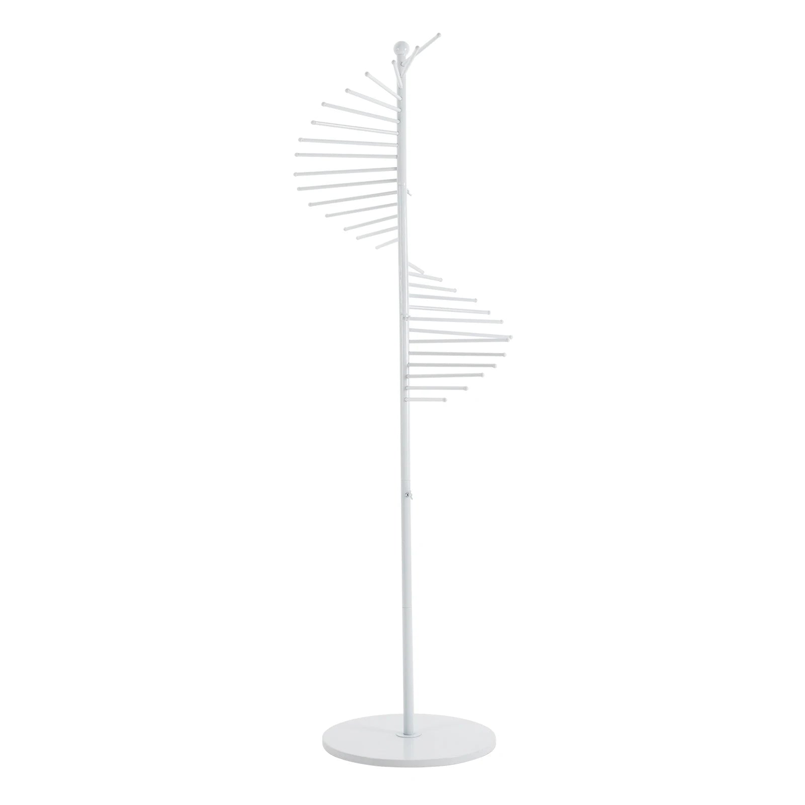 Spiral Freestanding Scarf Clothing Display Holder Rack for Home Standing Metal Hijab rack Organizer 30 Scarves Scarf Stand