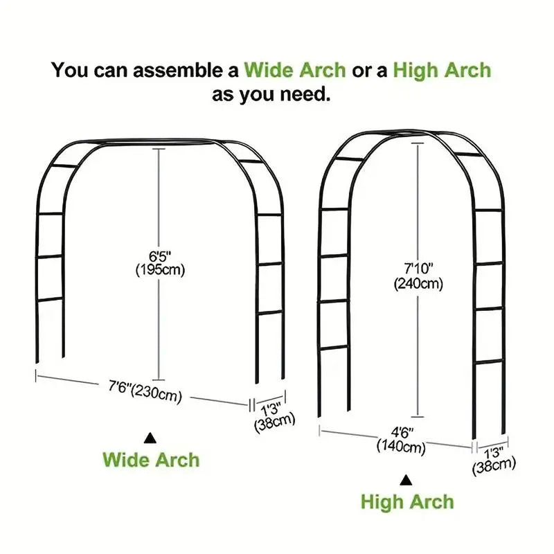 Trellis Arch For Climbing Plants Metal Outdoor Wedding Arch Balloon Decor Arbor Wedding Decoration Flowers Frame Backdrop Stand