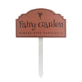 Fairy Garden Sign Decoration Handmade Wooden Insert Art Garden Warning Sign Plug For Home Garden Patio Yard Farmhouse